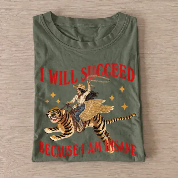 I will succeed winged tiger rider t shirt olive20insane winged tiger rider.webp