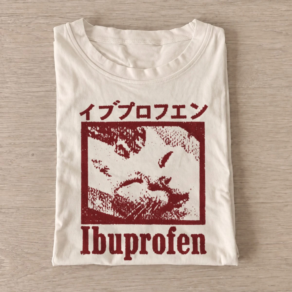 Ibuprofen cat portrait graphic t shirt sand20ibuprofen cat portrait.webp