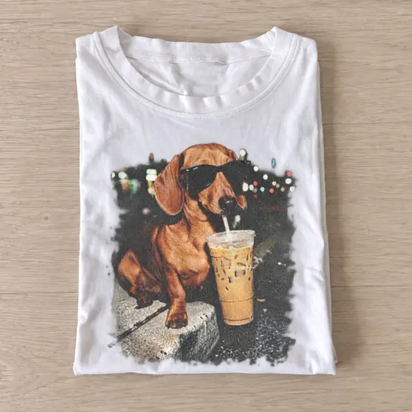 Iced coffee dachshund t shirt white20iced coffee dachshund.webp