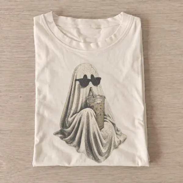 Iced coffee ghost t shirt sand20iced coffee ghost.webp