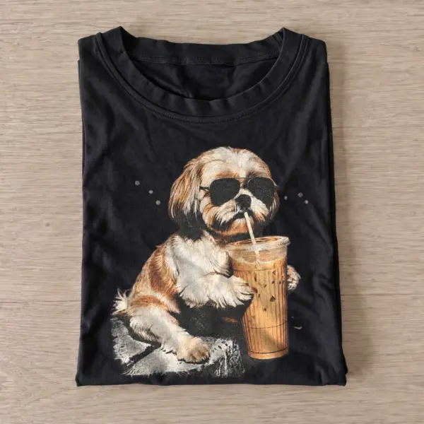 Iced coffee shih tzu t shirt black20iced coffee shih tzu.webp