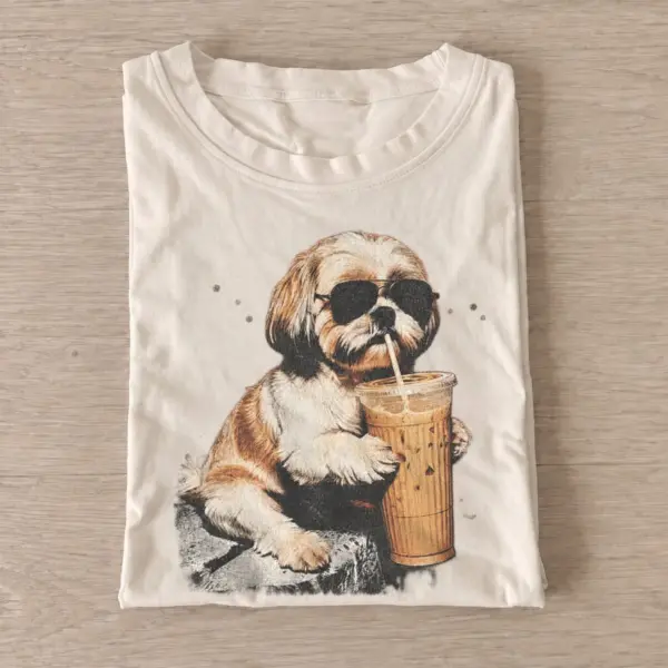 Iced coffee shih tzu t shirt sand20iced coffee shih tzu.webp