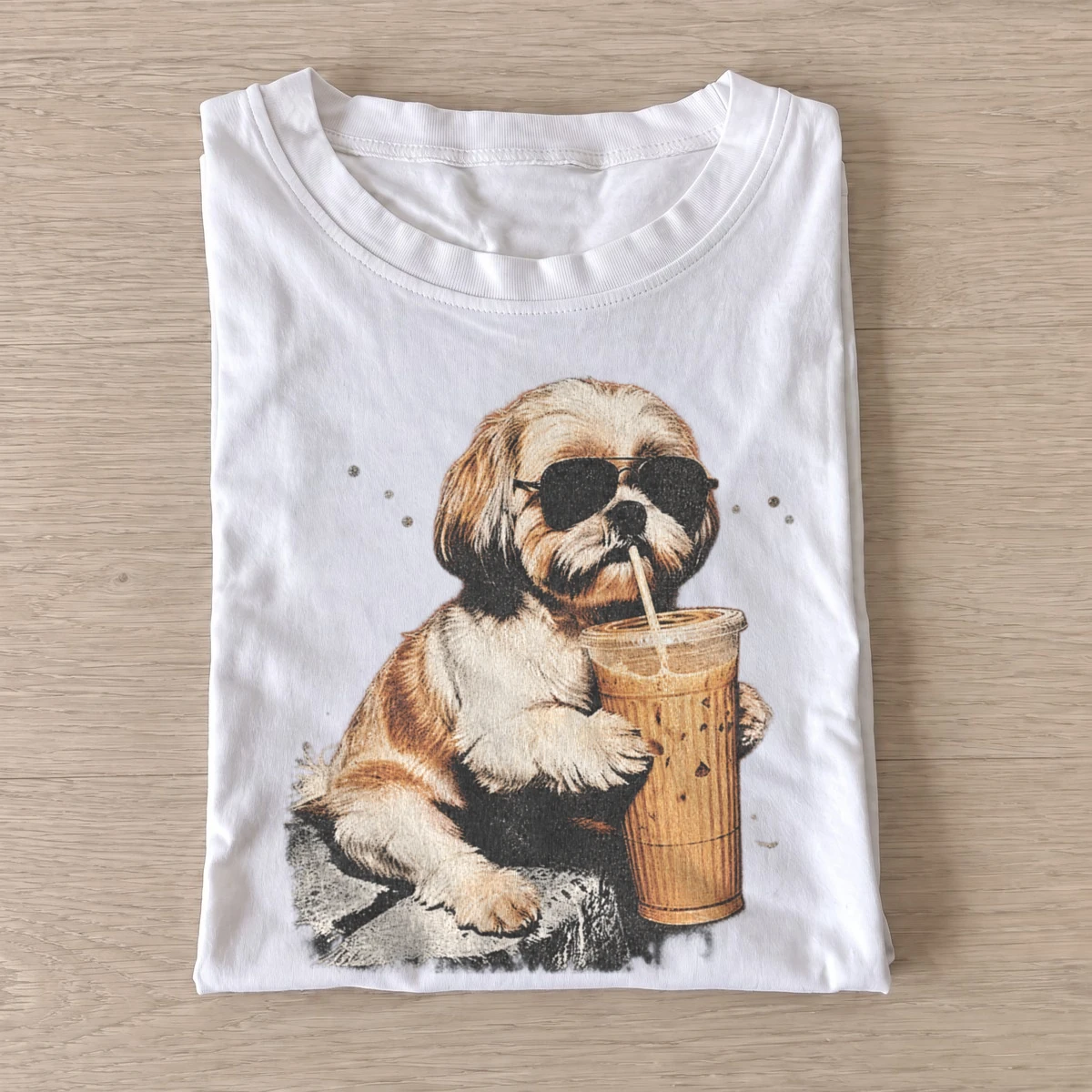 Iced coffee shih tzu t shirt white20iced coffee shih tzu.webp