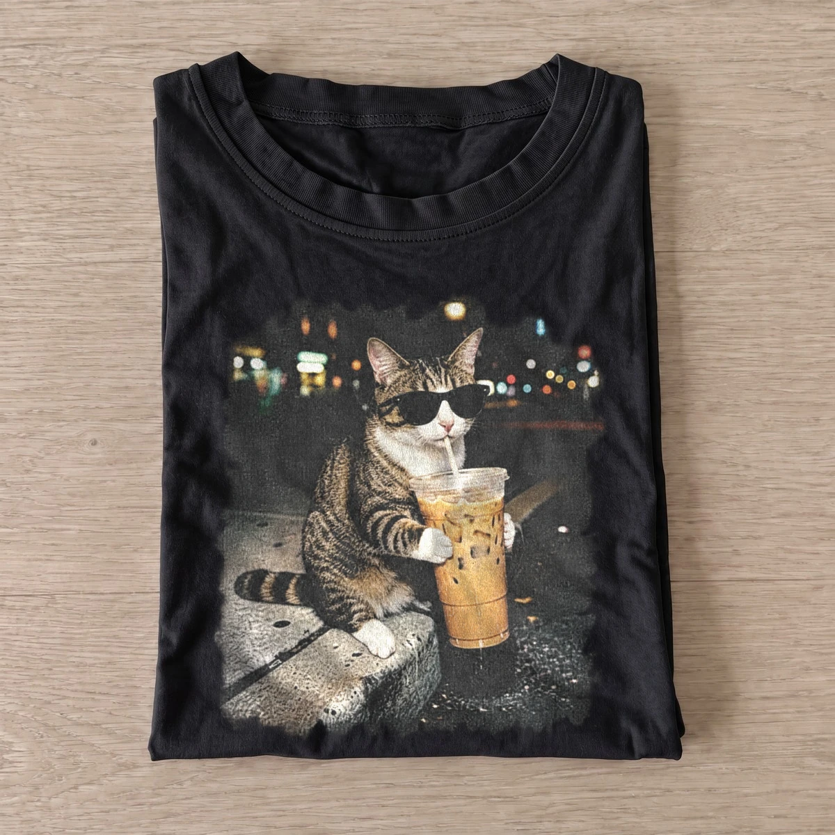 Iced coffee tabby cat t shirt black20iced coffee tabby.webp