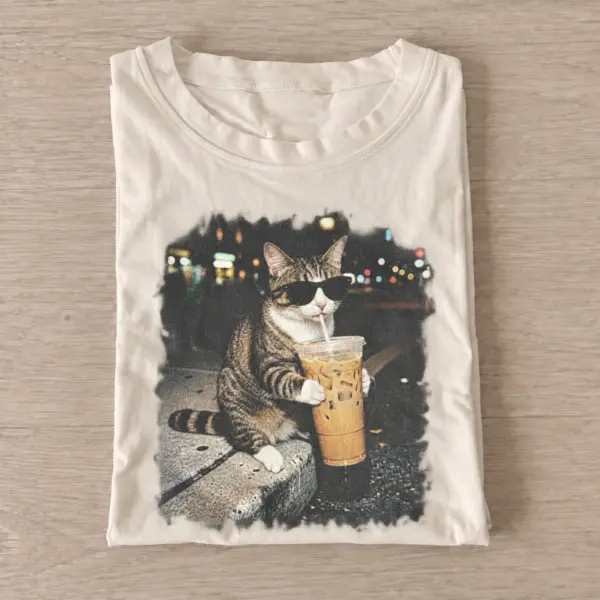 Iced coffee tabby cat t shirt sand20iced coffee tabby.webp