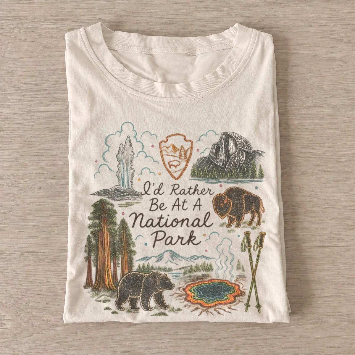 Id rather be at a national park t shirt sand20rather be parks.webp