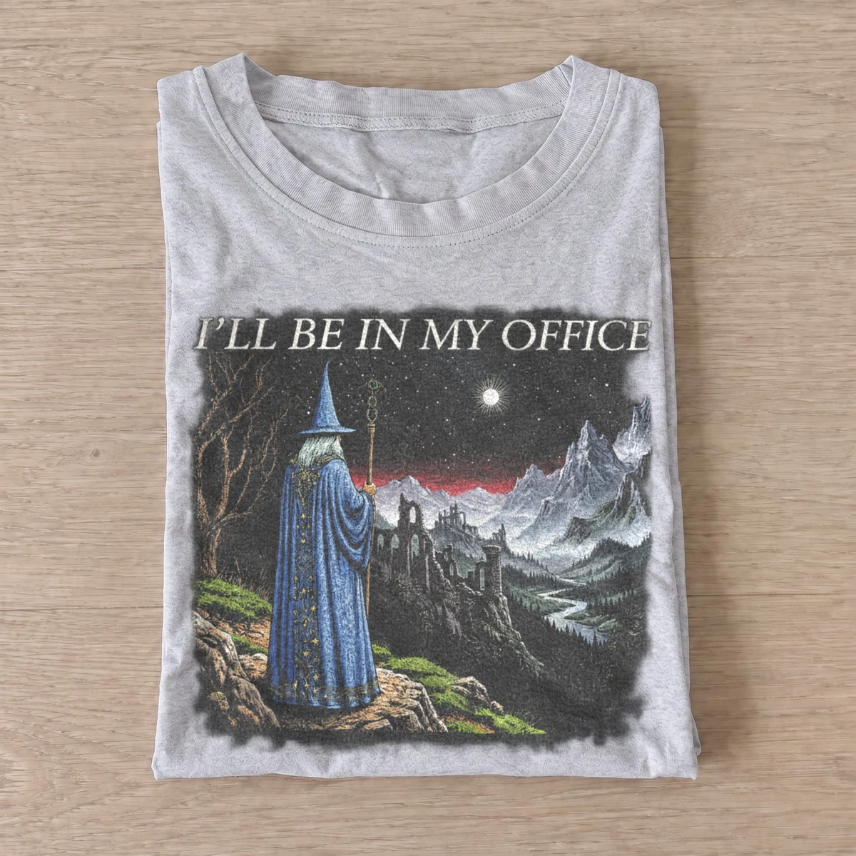 Ill be in my office wizard t shirt gray20wizard office.webp