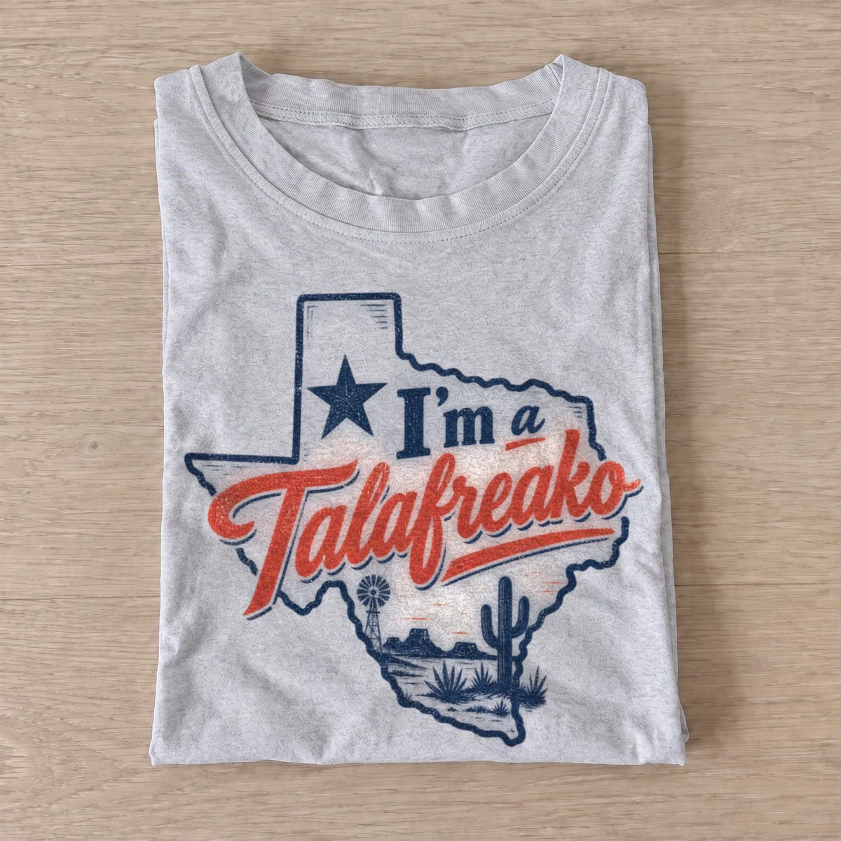 Im a talafreako texas graphic t shirt gray20tallafreako texas.webp