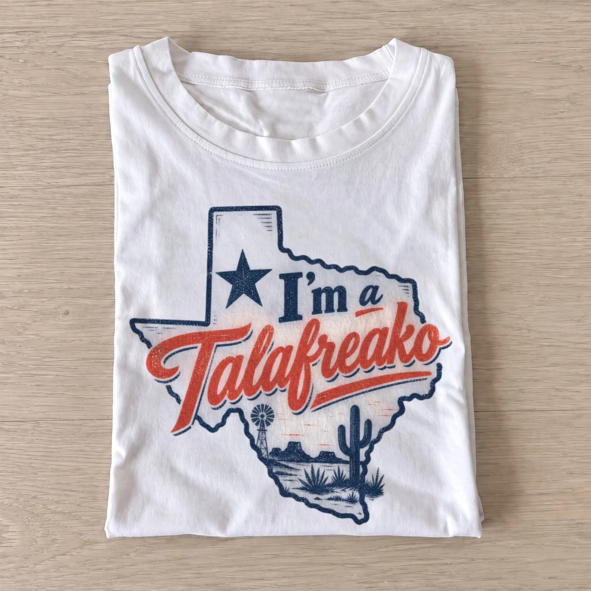 Im a talafreako texas graphic t shirt white20tallafreako texas.webp