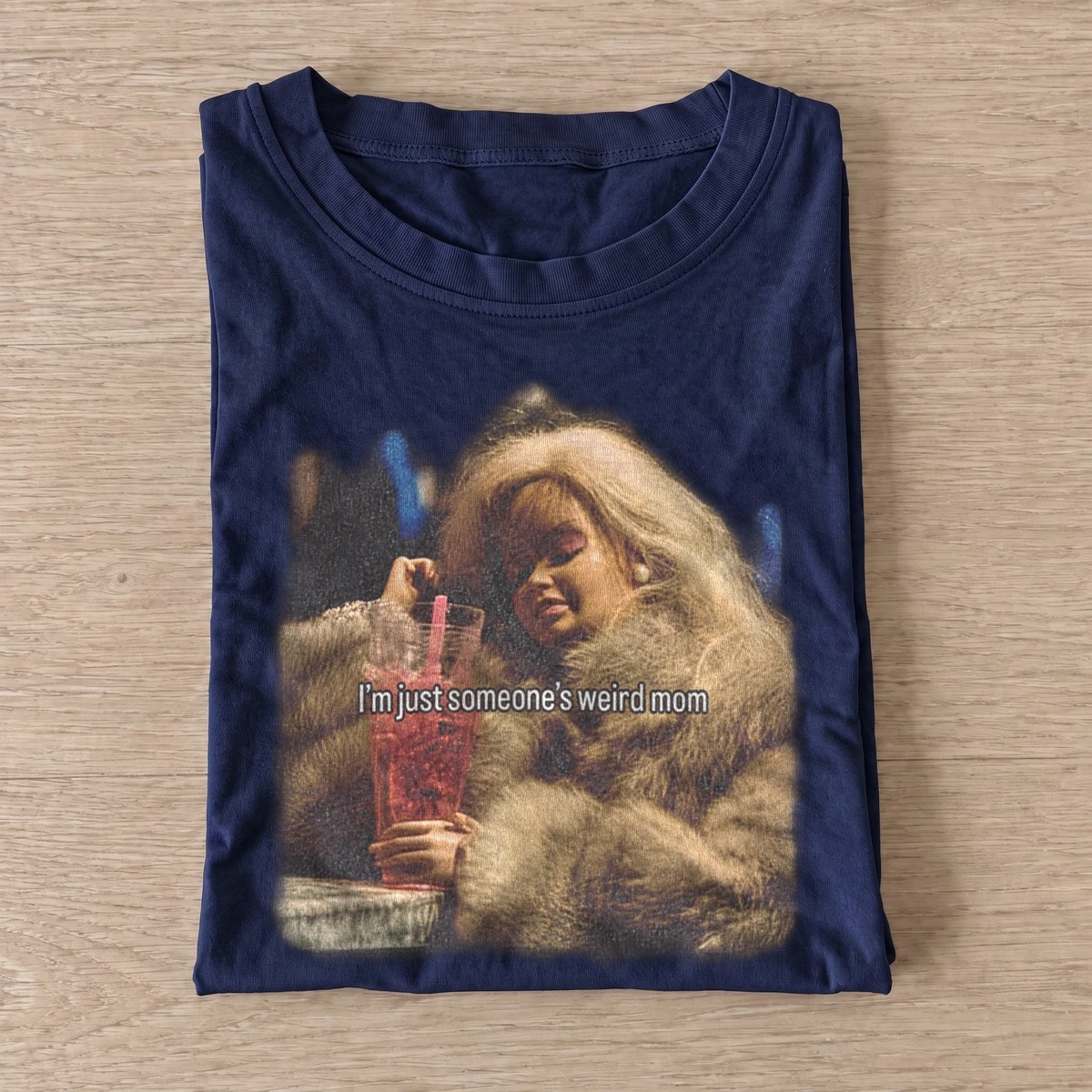 Im just someones weird mom doll t shirt navy20weird mom doll.webp