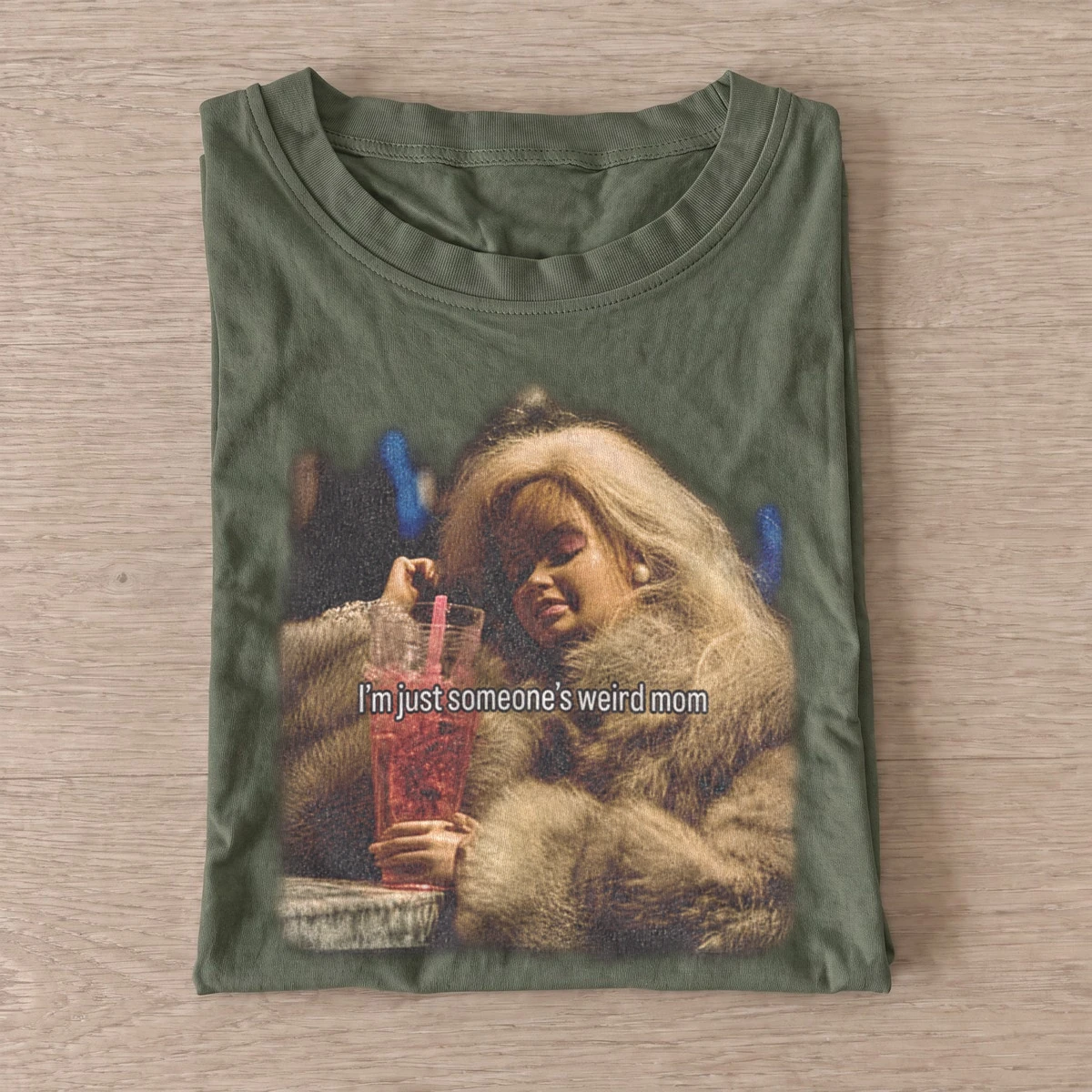 Im just someones weird mom doll t shirt olive20weird mom doll.webp