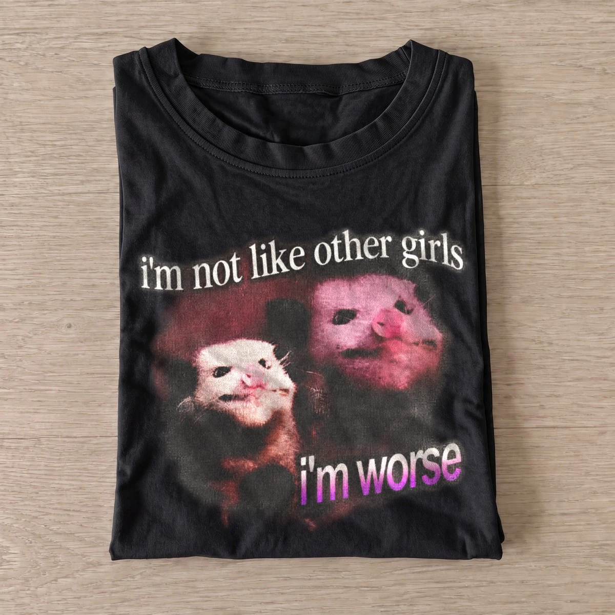 Im not like other girls im worse puppet t shirt black20worse puppet girls.webp