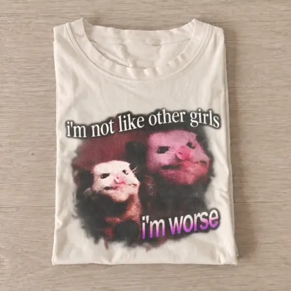 Im not like other girls im worse puppet t shirt sand20worse puppet girls.webp