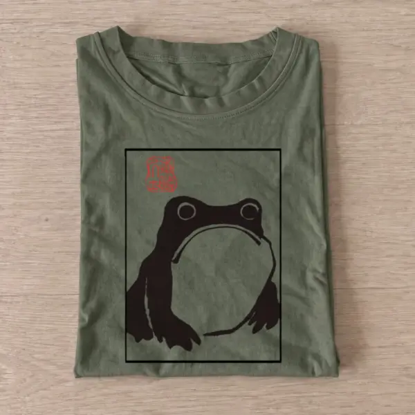 Ink frog frame t shirt olive20ink frog frame.webp