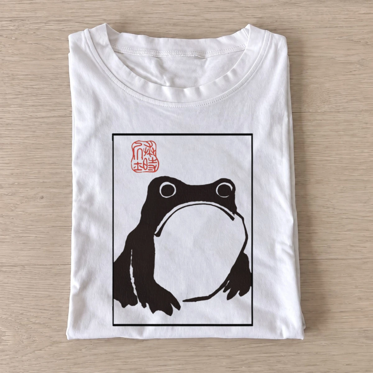 Ink frog frame t shirt white20ink frog frame.webp