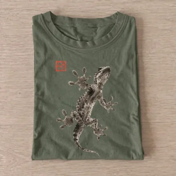 Ink gecko graphic t shirt olive20ink gecko.webp
