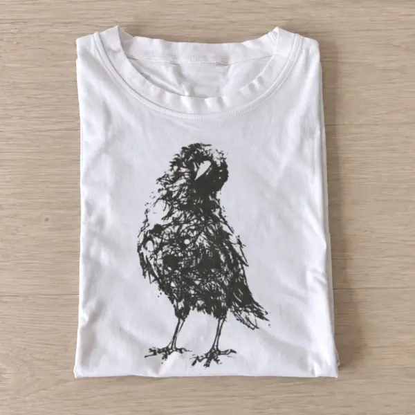 Ink raven t shirt white20ink raven.webp