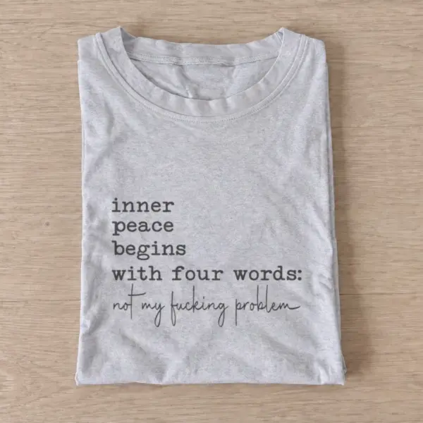 Inner peace words t shirt gray20inner peace words.webp