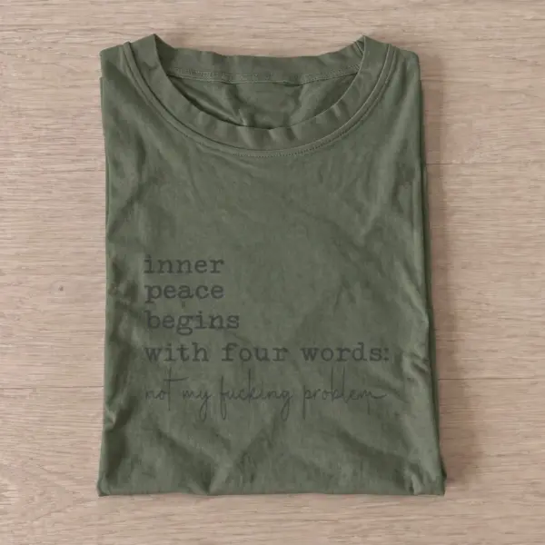 Inner peace words t shirt olive20inner peace words.webp