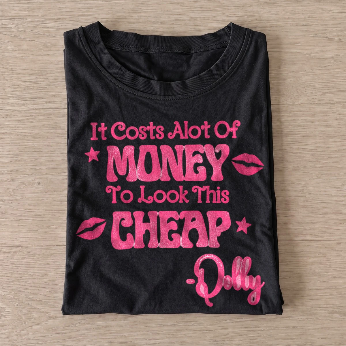 It costs alot of money to look this cheap t shirt black20expensive country glam.webp
