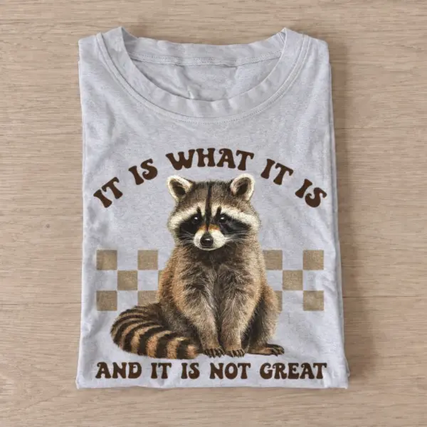 It is what it is not great raccoon t shirt gray20not great raccoon.webp