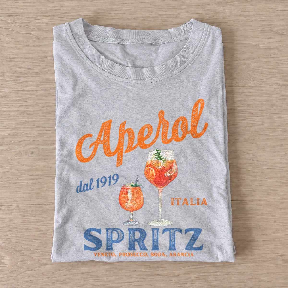 Italian orange spritz cocktail t shirt gray20orange spritz cocktail.webp
