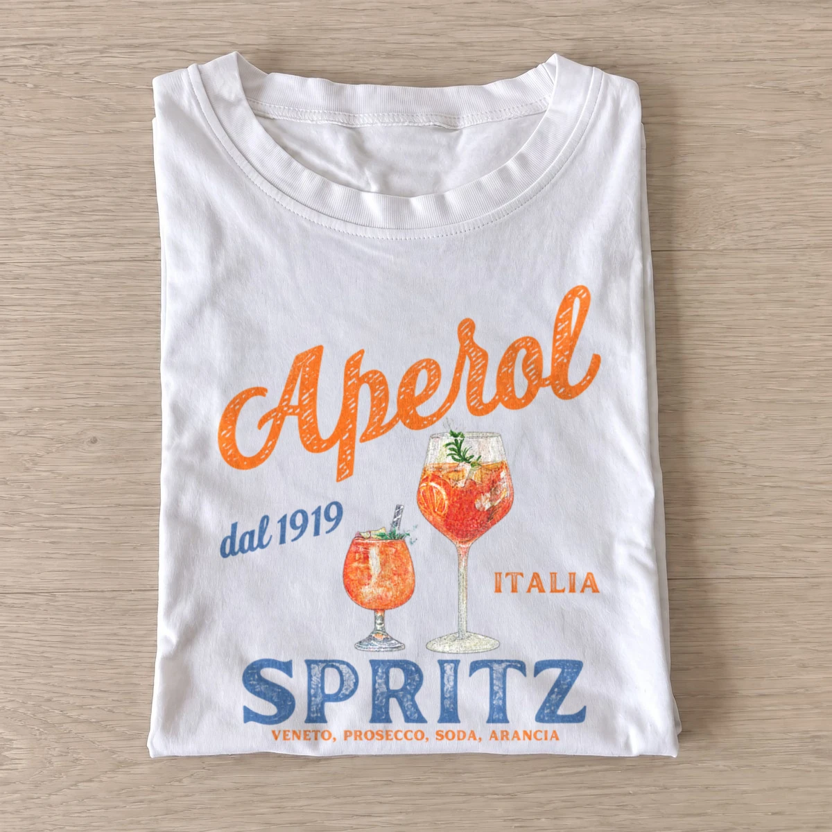 Italian orange spritz cocktail t shirt white20orange spritz cocktail.webp