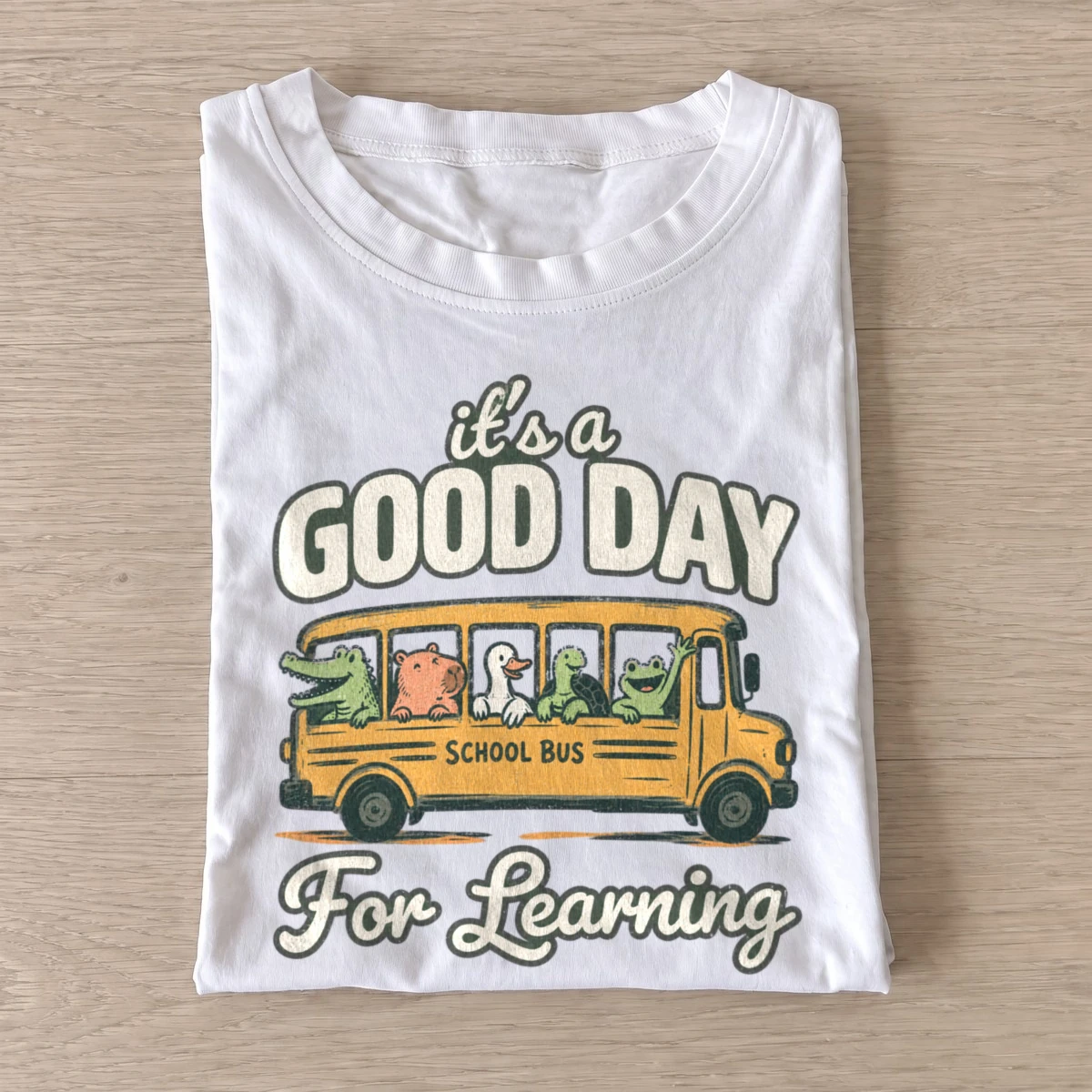 Its a good day for learning t shirt white20good day learning.webp