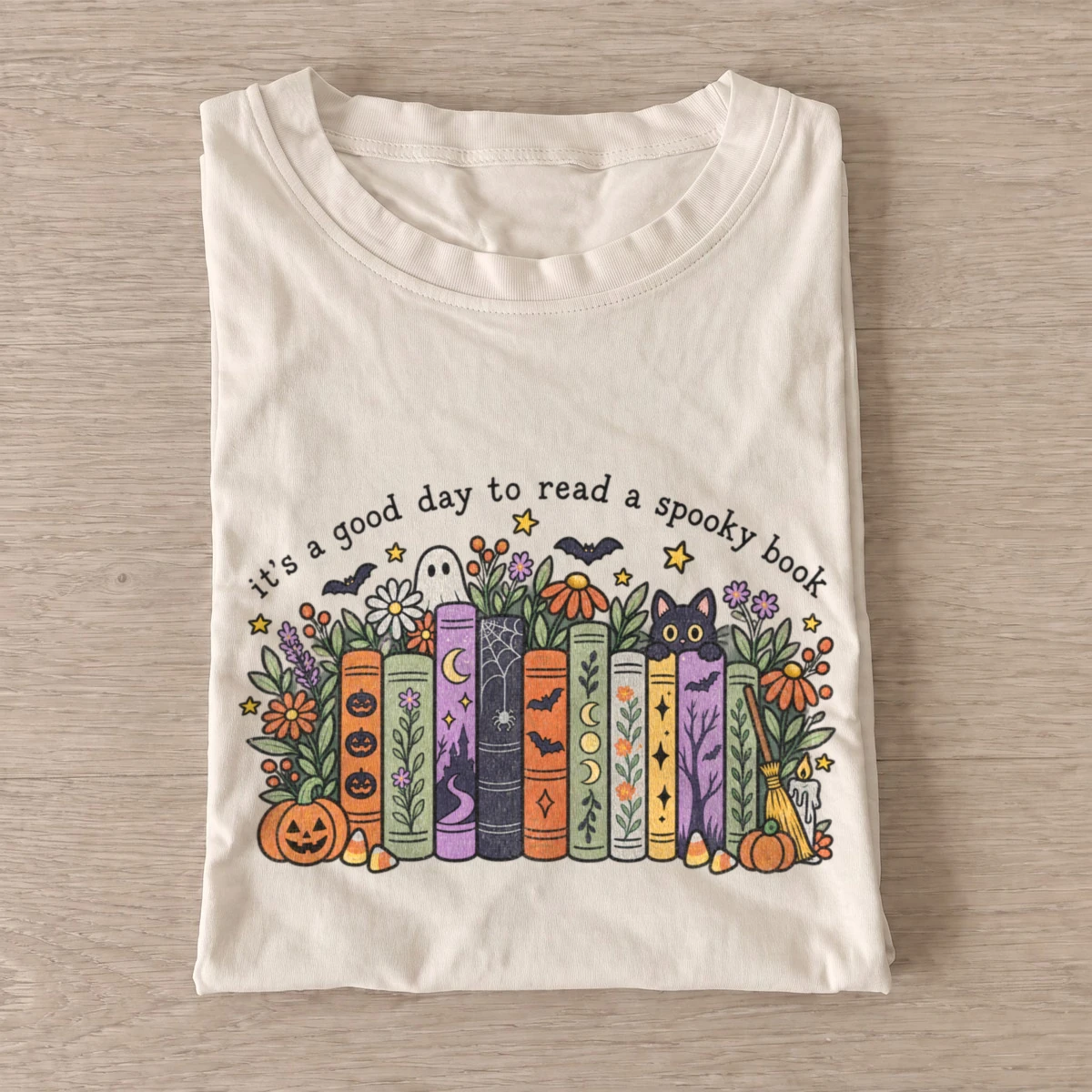Its a good day to read a spooky book t shirt sand20spooky book day.webp