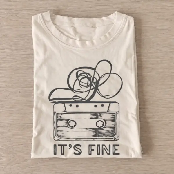 Its fine tangled cassette tape t shirt sand20tangled cassette.webp