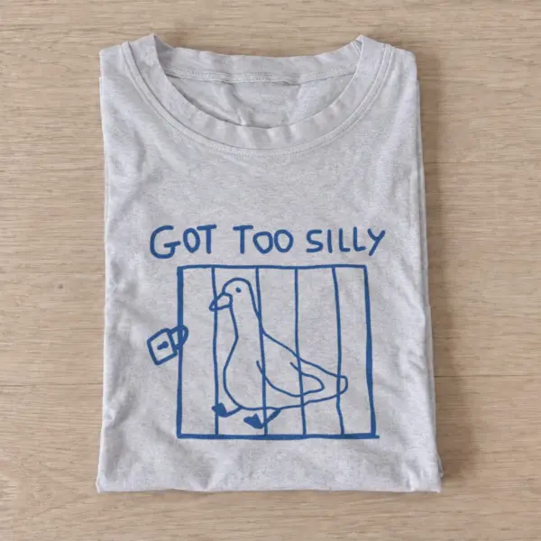 Jailed silly goose t shirt gray20jailed silly goose.webp