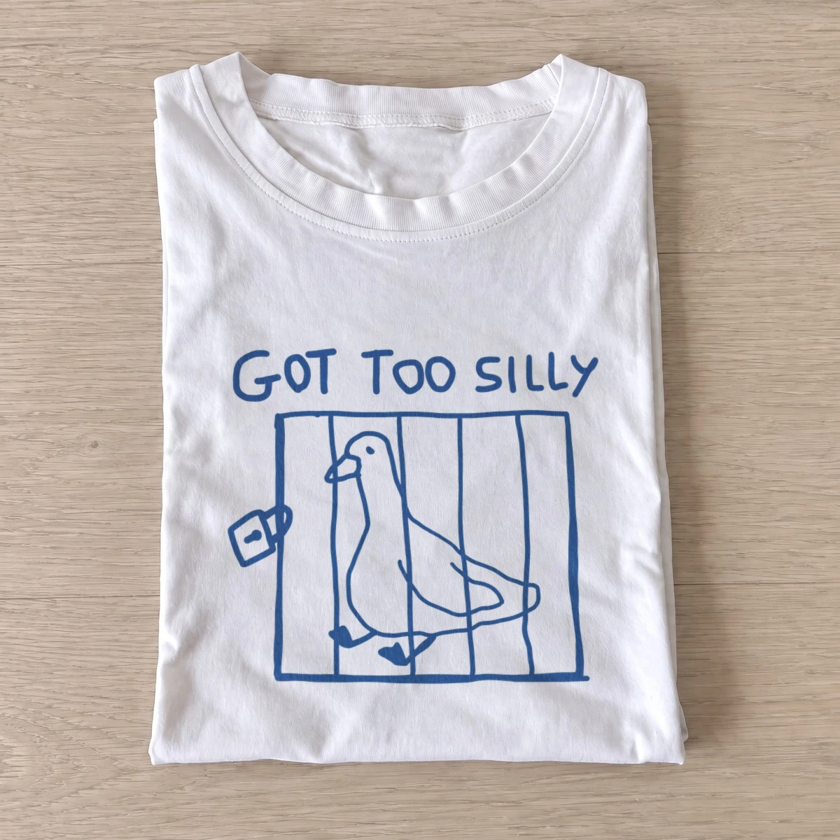 Jailed silly goose t shirt white20jailed silly goose.webp