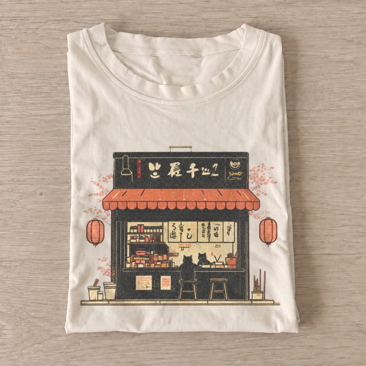 Japanese noodle shop graphic t shirt sand20japanese noodle shop.webp