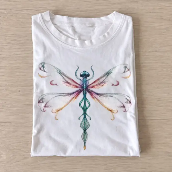 Jewel dragonfly graphic t shirt white20jewel dragonfly.webp