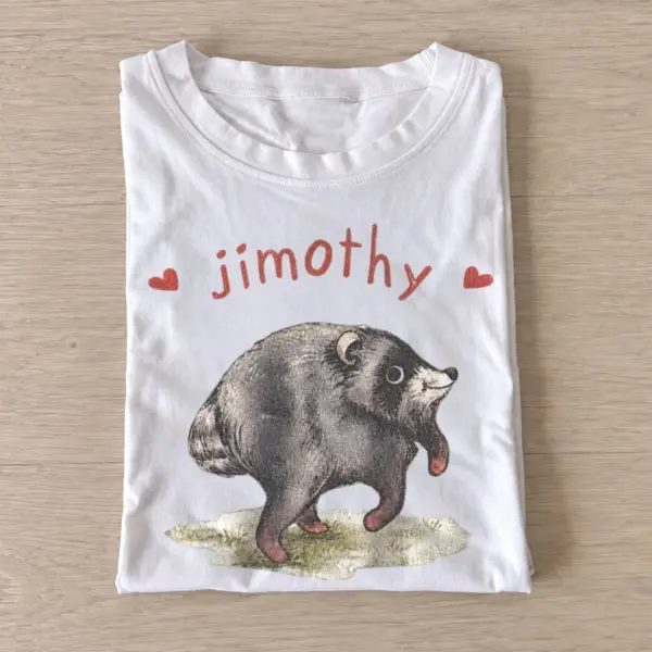 Jimothy bear graphic t shirt white20jimothy bear.webp