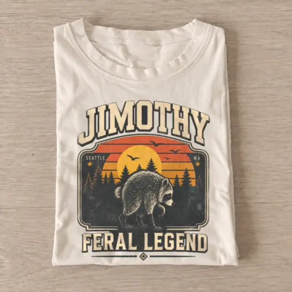 Jimothy feral legend raccoon t shirt sand20feral legend jimothy.webp