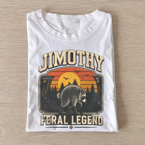 Jimothy feral legend raccoon t shirt white20feral legend jimothy.webp
