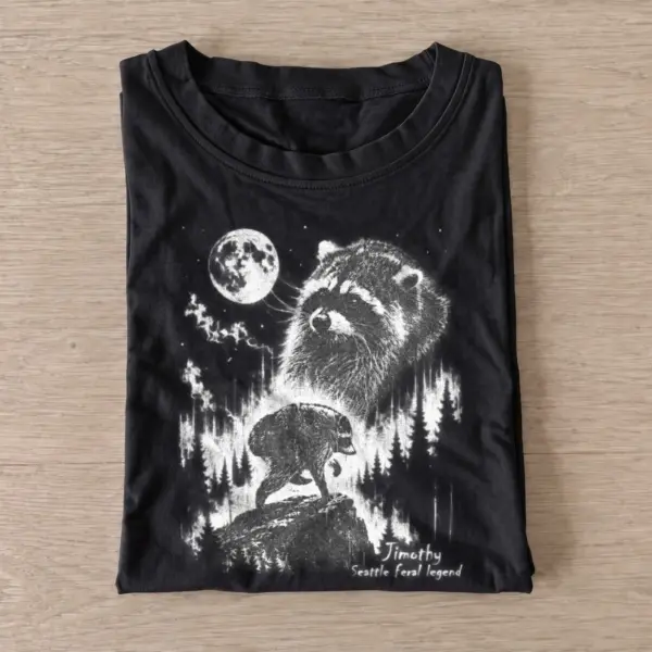 Jimothy seattle feral legend raccoon t shirt black20cosmic raccoon bear.webp