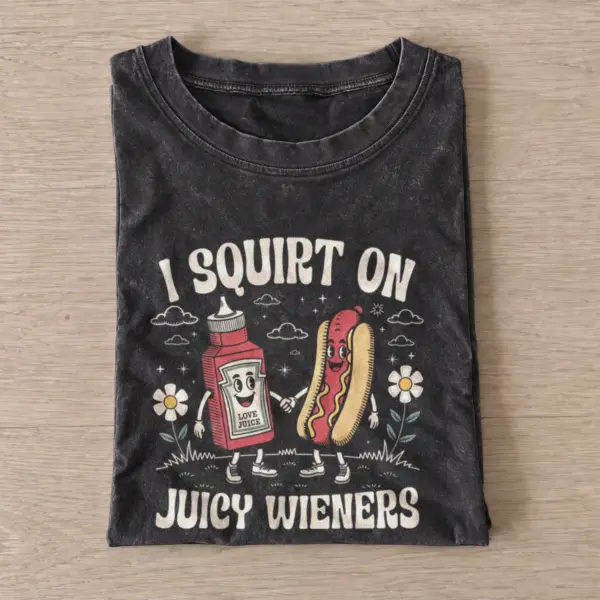 Juicy wieners vintage t shirt washed20black20juicy wieners.webp