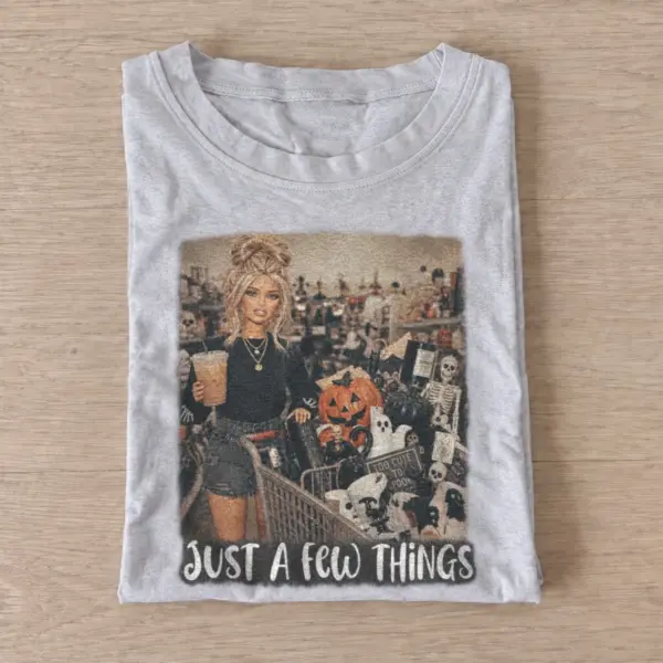 Just a few things spooky shopping doll t shirt gray20spooky shopping doll.webp