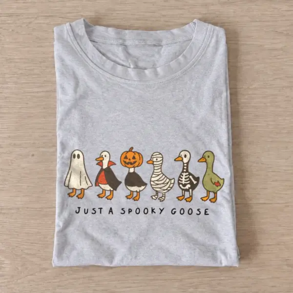 Just a spooky goose costumes t shirt gray20spooky goose costumes.webp