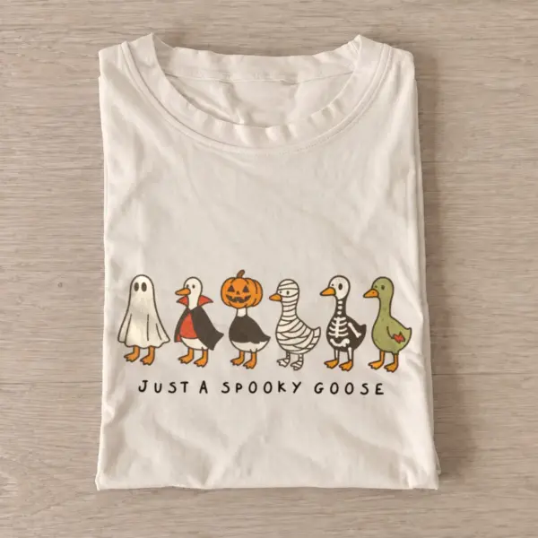 Just a spooky goose costumes t shirt sand20spooky goose costumes.webp