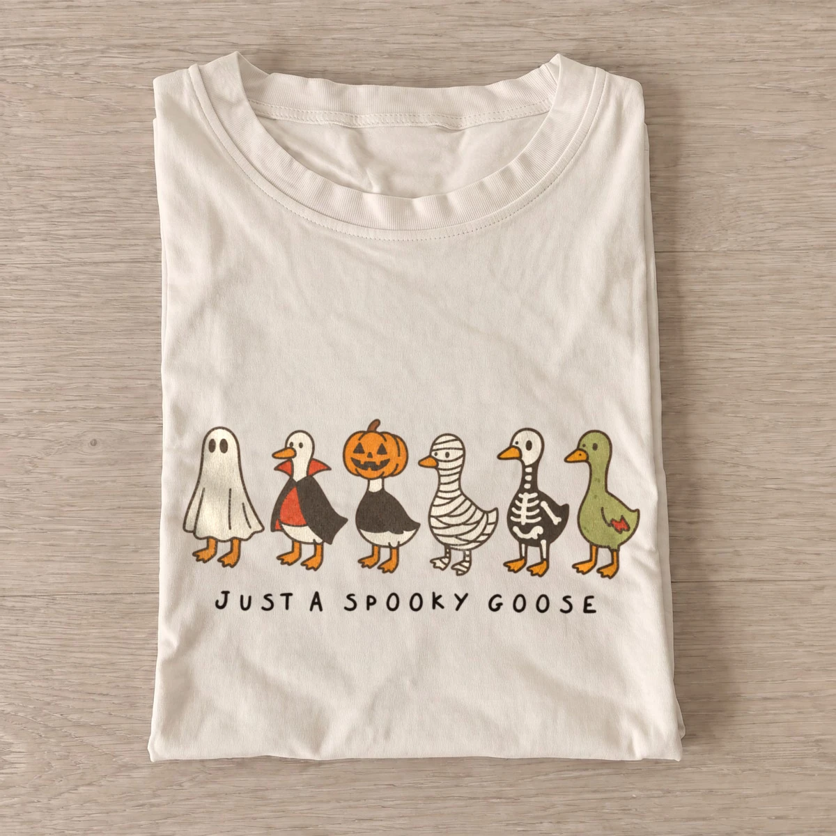 Just a spooky goose costumes t shirt sand20spooky goose costumes.webp