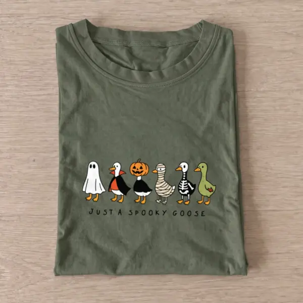 Just a spooky goose t shirt olive20just a spooky goose.webp