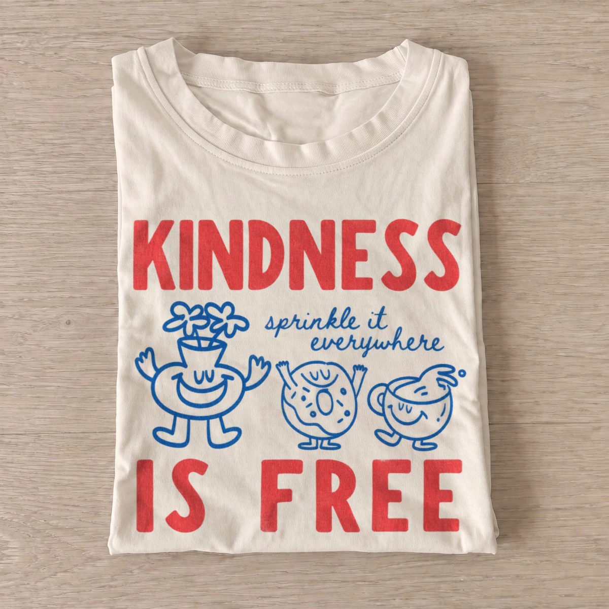 Kindness is free graphic t shirt sand20kindness is free.webp