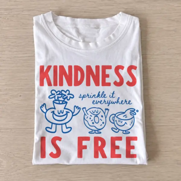 Kindness is free graphic t shirt white20kindness is free.webp