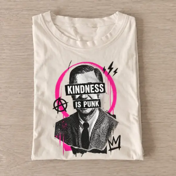 Kindness is punk graphic t shirt sand20kindness is punk.webp