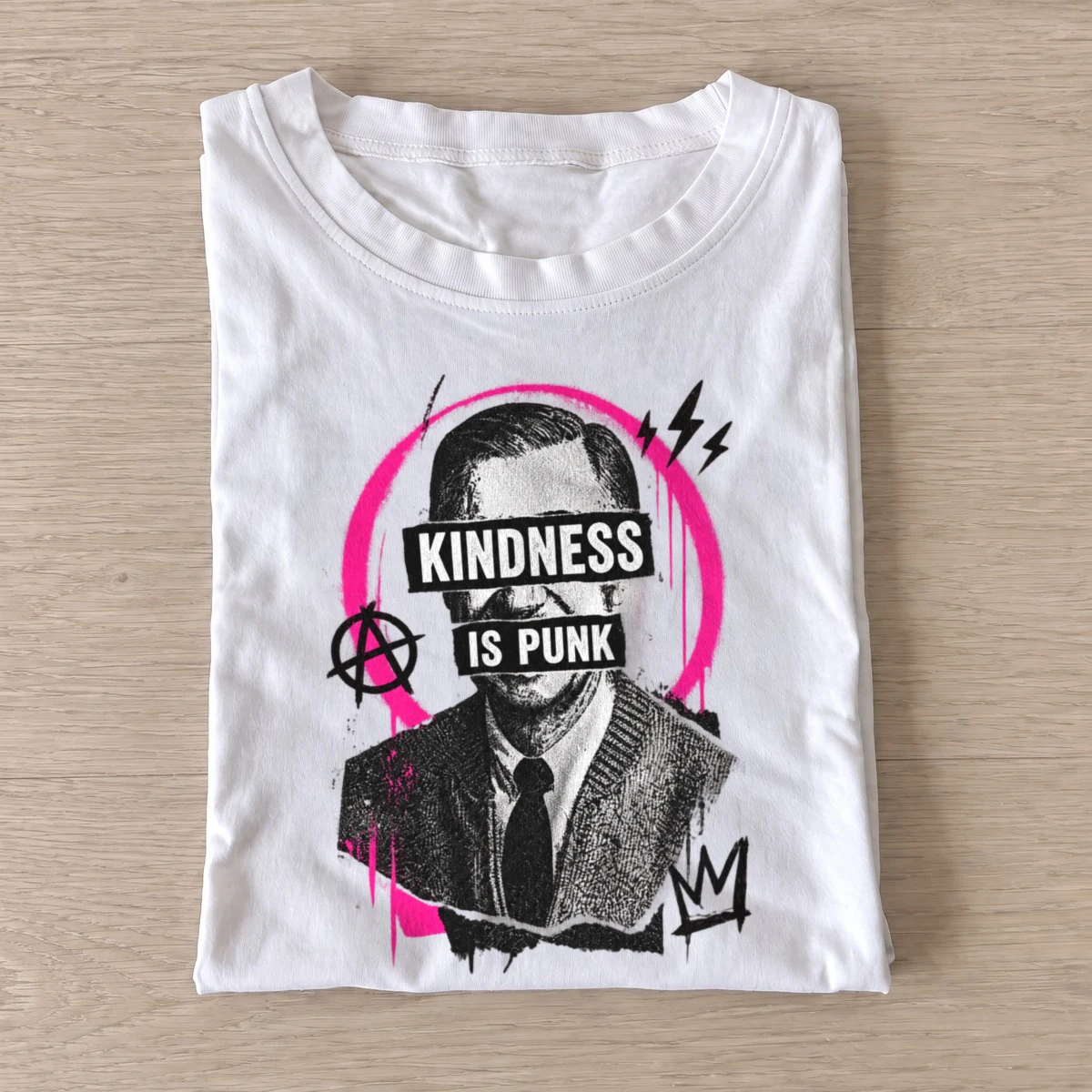 Kindness is punk graphic t shirt white20kindness is punk.webp