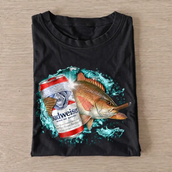 King lager snapper smoke t shirt black20king20lager20snapper20smoke.webp