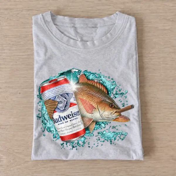 King lager snapper smoke t shirt gray20king20lager20snapper20smoke.webp